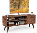 Walnut TV Stand with Storage Cabinet for TVs up to 55 inch M278866