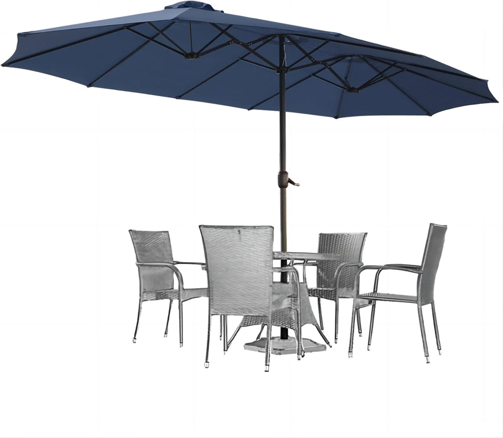 15 Ft Double Sided Patio Umbrella P7577