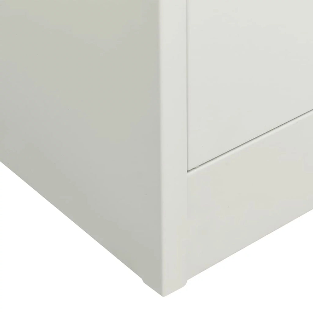Light Gray File Storage Cabinet with 3 Adjustable Shelves J269226