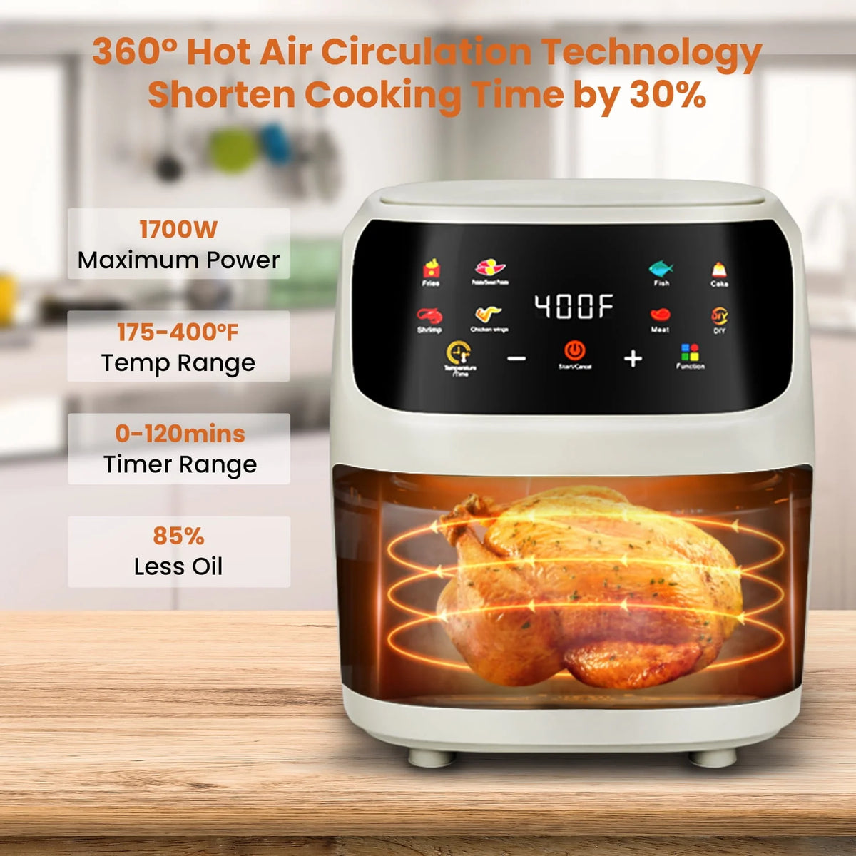 7.5QT 8-in-1 Digital Air Fryer O82849