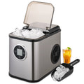 Countertop Portable Ice Maker Machine with Ice Scoop and Basket, Black F370
