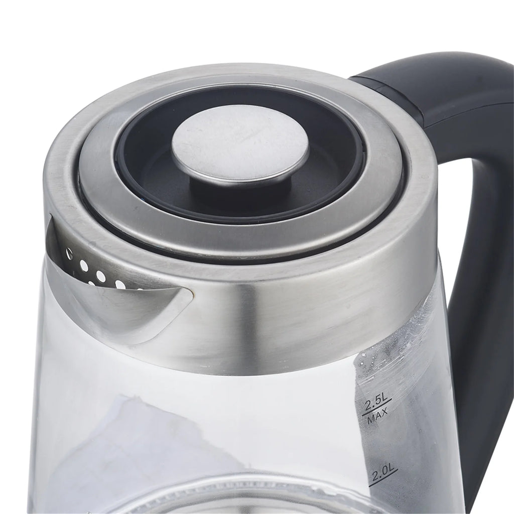 Black 2.5L Stainless Steel Electric Glass Kettle D89918