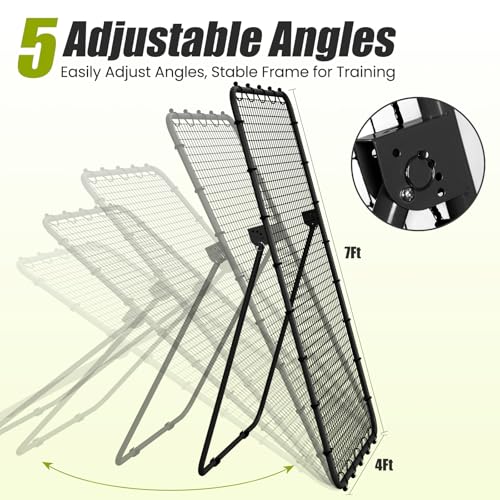7x4 FT Adjustable Volleyball Rebounder Net T3226