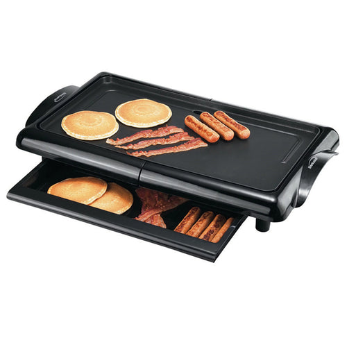 1400-Watt Non-Stick Electric Griddle with Drip Pan I2539