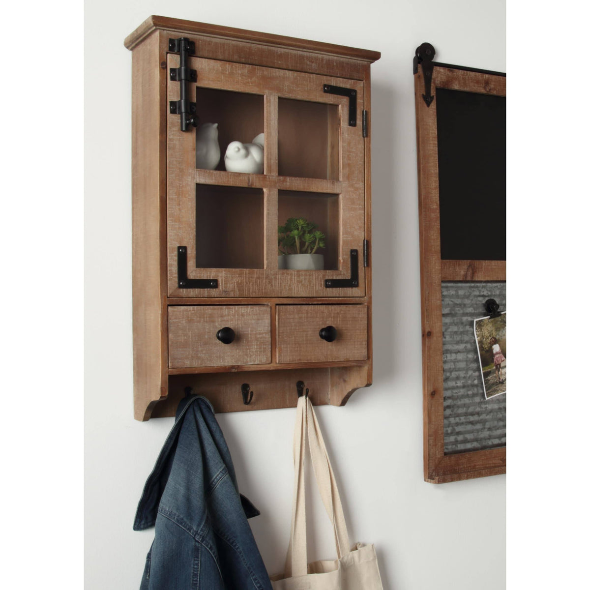 Brown Decorative Wood Wall Cabinet W668388