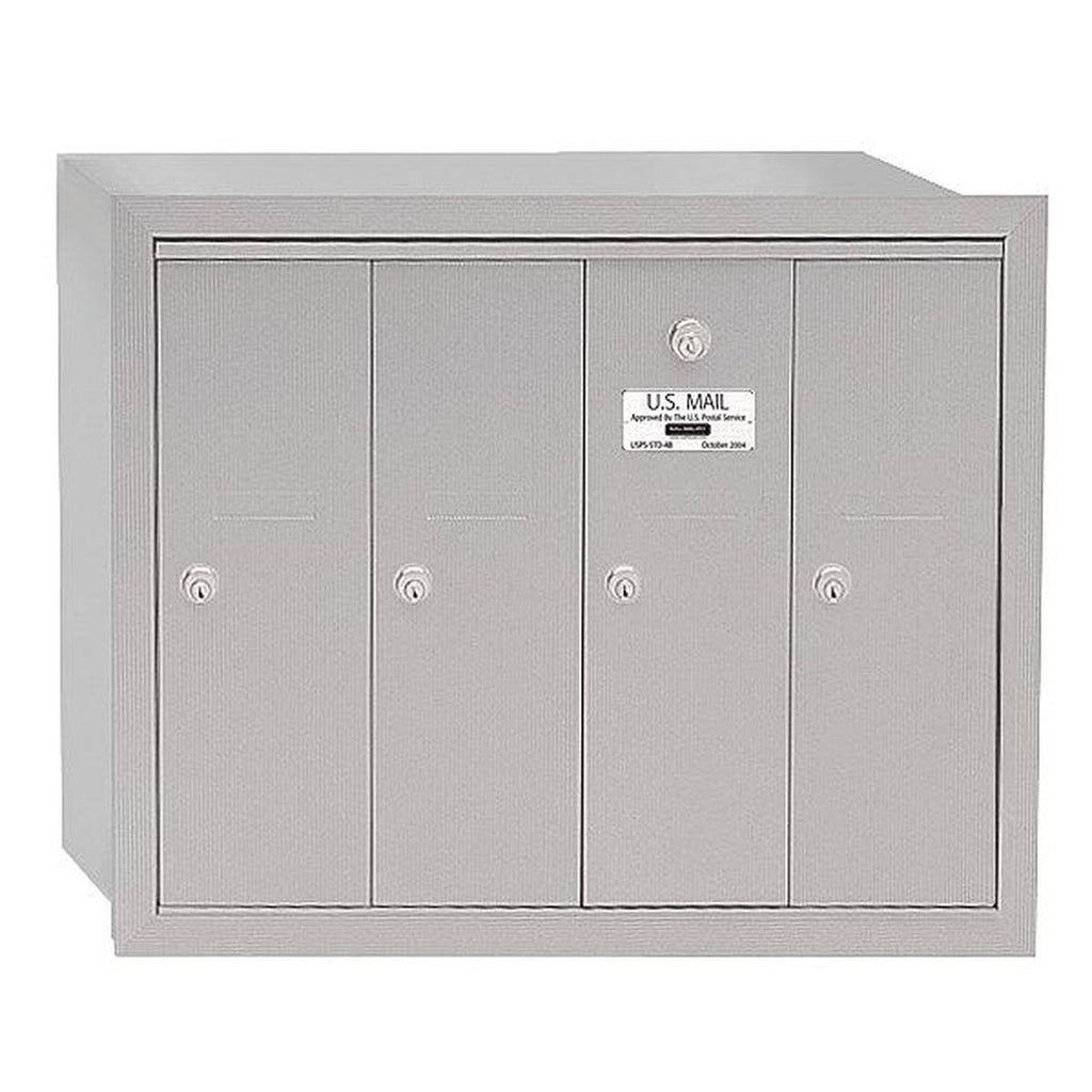 Aluminum Vertical Recessed Mounted 4 Doors Mailbox X960