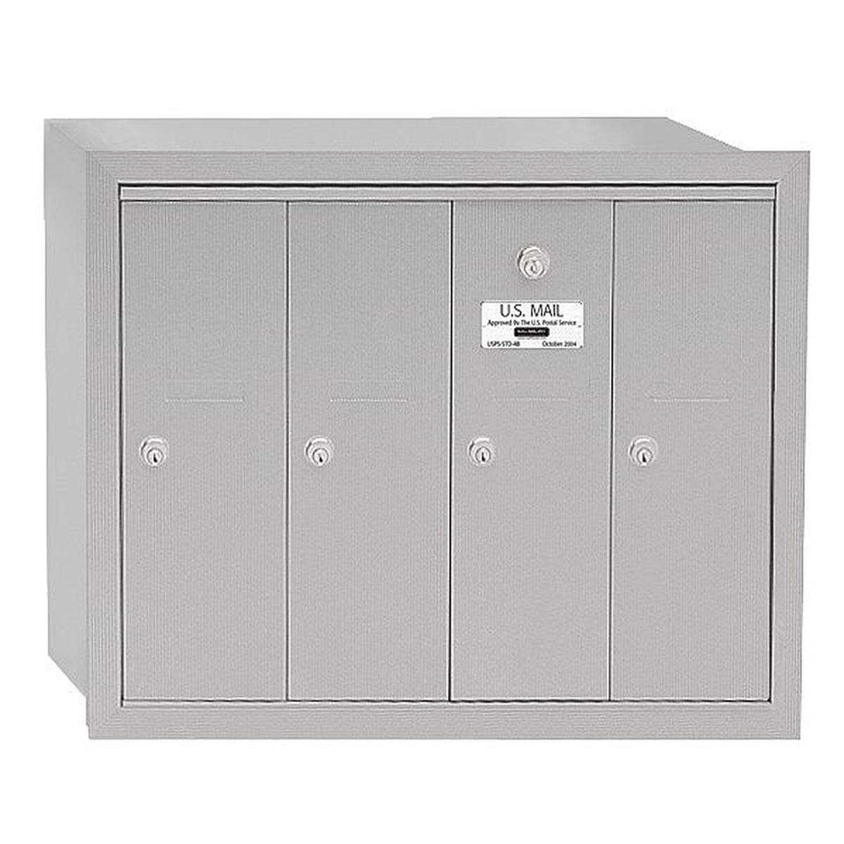 Aluminum Vertical Recessed Mounted 4 Doors Mailbox X960