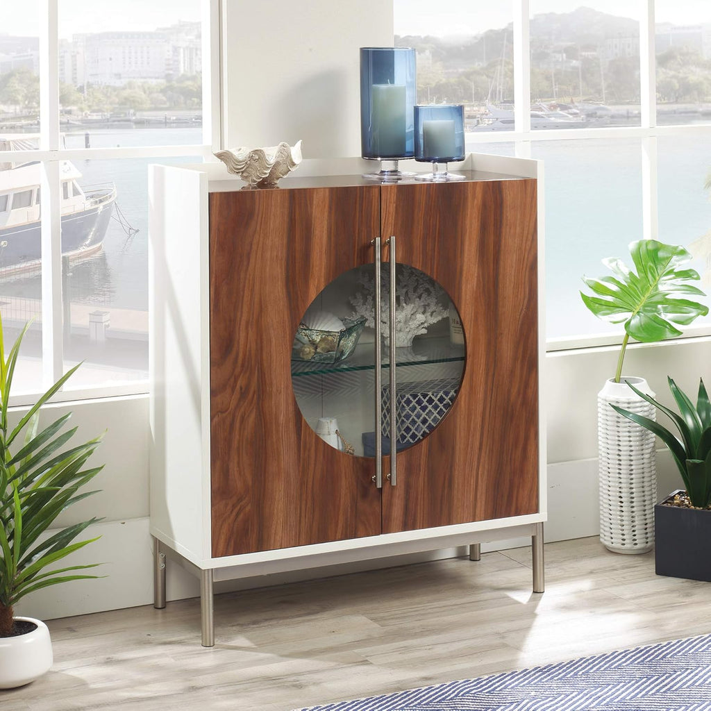 Accent Storage Cabinet Pearl Oak Finish D442