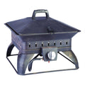 Square Portable Propane Fire Pit 14.6 in. H x 18.7 in. W x 18.7 in. D Porcelain Y889634