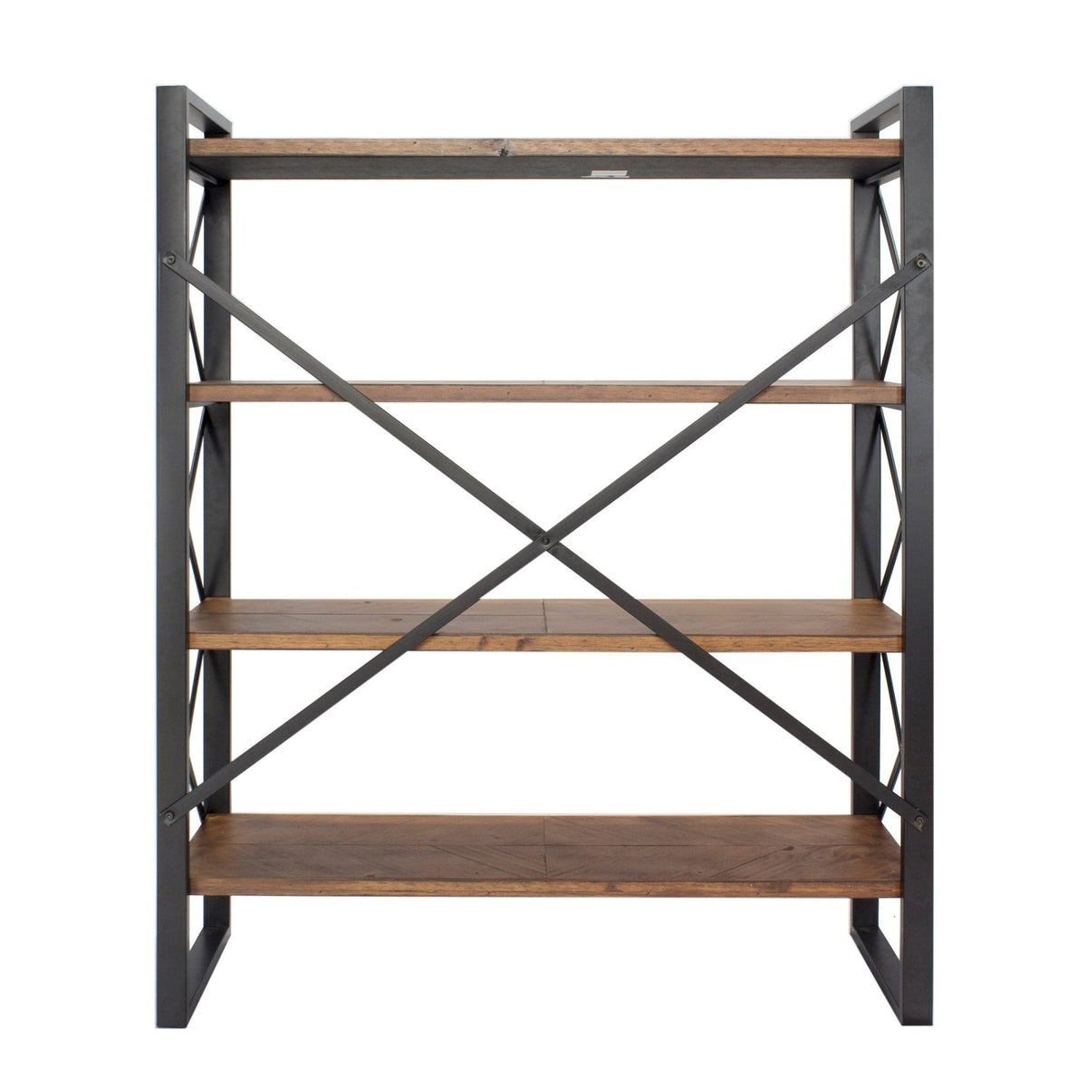 Grey 4 Shelf Standard Bookcase I524