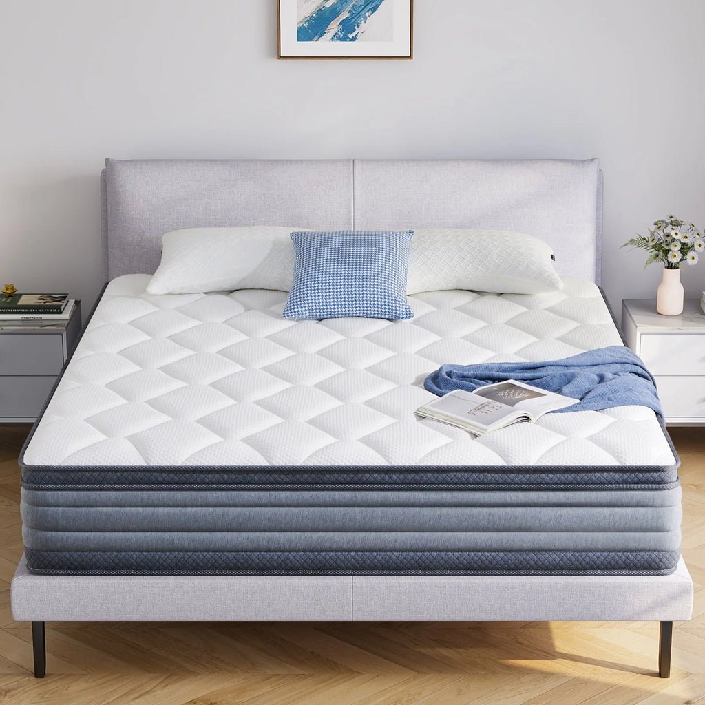 Queen 9" Hybrid Gel Memory Foam Innerspring Mattress C442