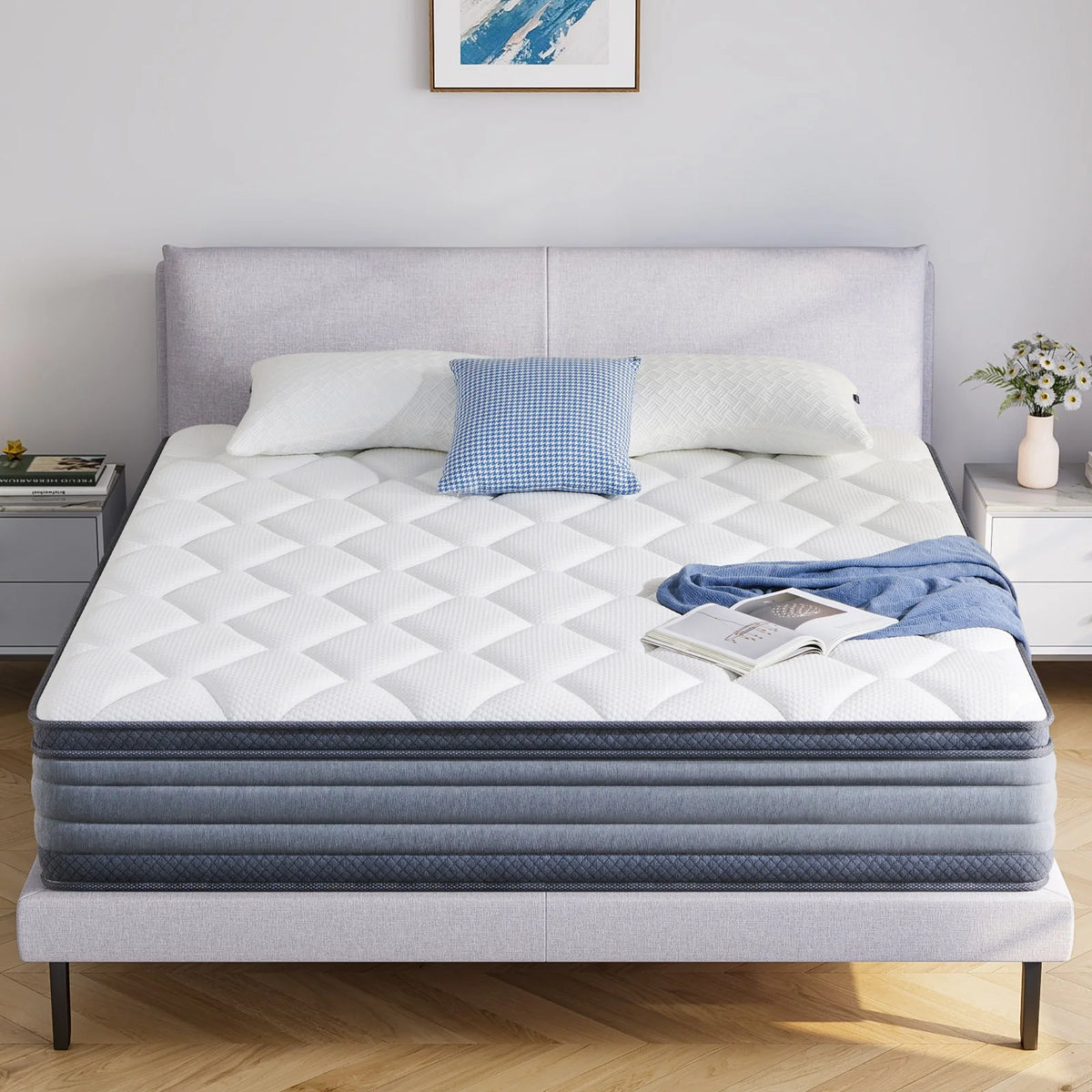 Queen 9" Hybrid Gel Memory Foam Innerspring Mattress C442