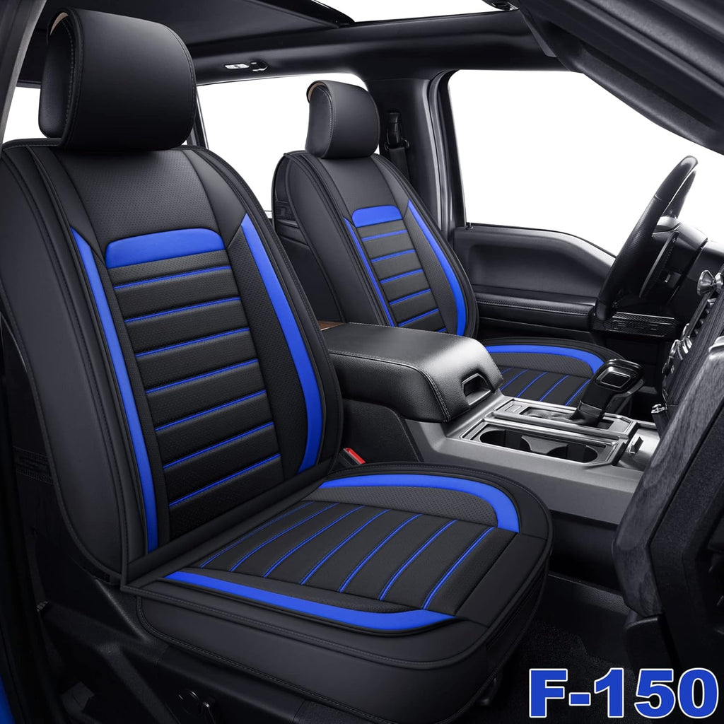 Faux Leather Car Seat Covers Front Pair I3653