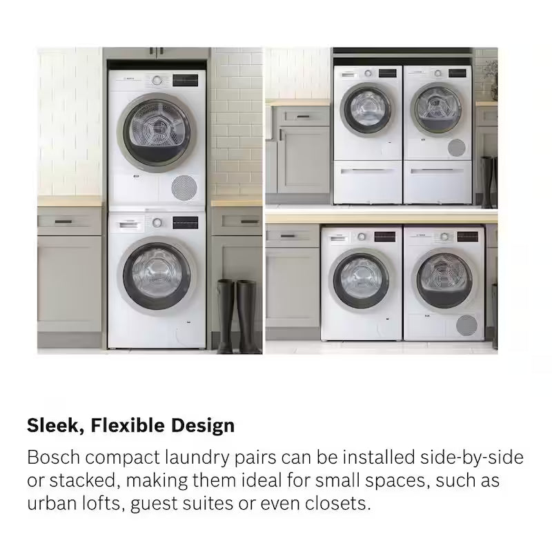 White 4 cu. ft. Electric Ventless Compact Dryer I1199