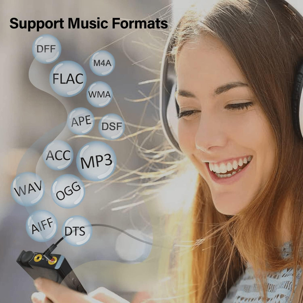4.0 inches HiFi Lossless DSD Digital Audio Player with 32GB Memory Card I744731