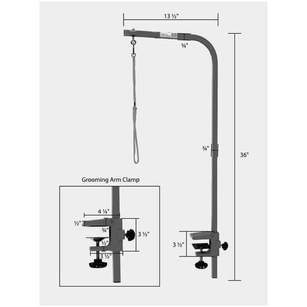 Grooming Arm with Clamp 36In F4793