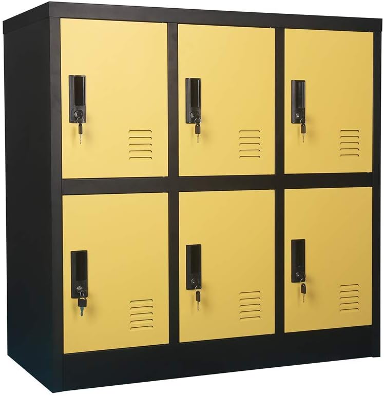 Blue Small Office Storage Locker Cabinet Q868951