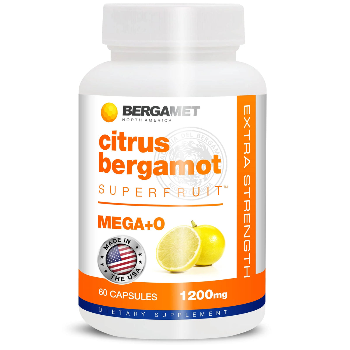 Citrus Bergamot Supplement 1200mg 60 Capsules E687