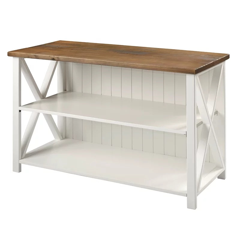 3 Piece Living Room Set with Storage Console and 2 End Tables U5480