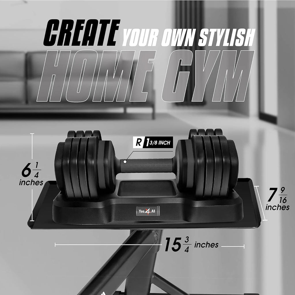 Adjustable Dumbbells 25lb Pair E602