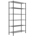 6 Wire Shelving Steel Storage Rack Adjustable Unit Shelves W570277