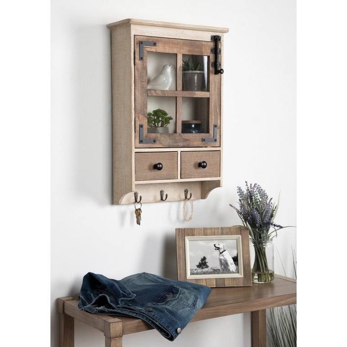 Brown Decorative Wood Wall Cabinet W668388