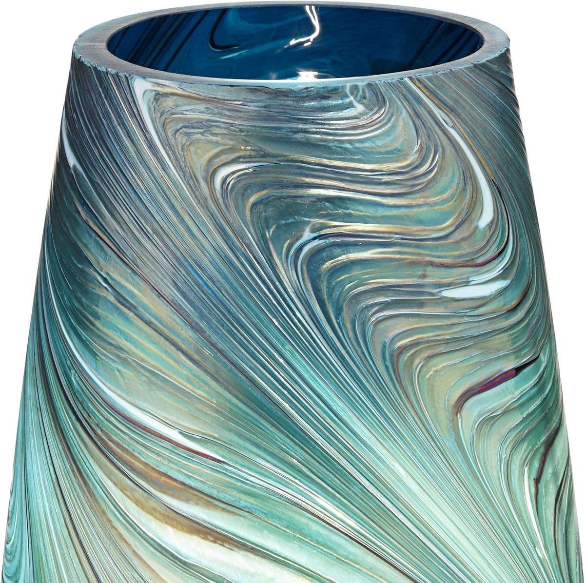 Handcrafted Art Glass Accent Lamps Set of 2 P714