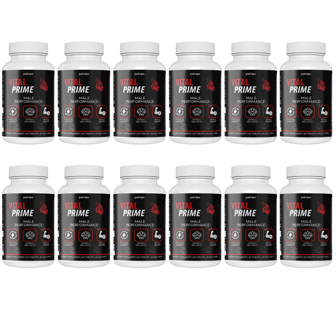 Energy Vitality Stamina Supplement 12 Bottles D4554