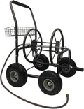 Garden Hose Reel Cart with 4 Wheels, 250-Feet Capacity Q629682