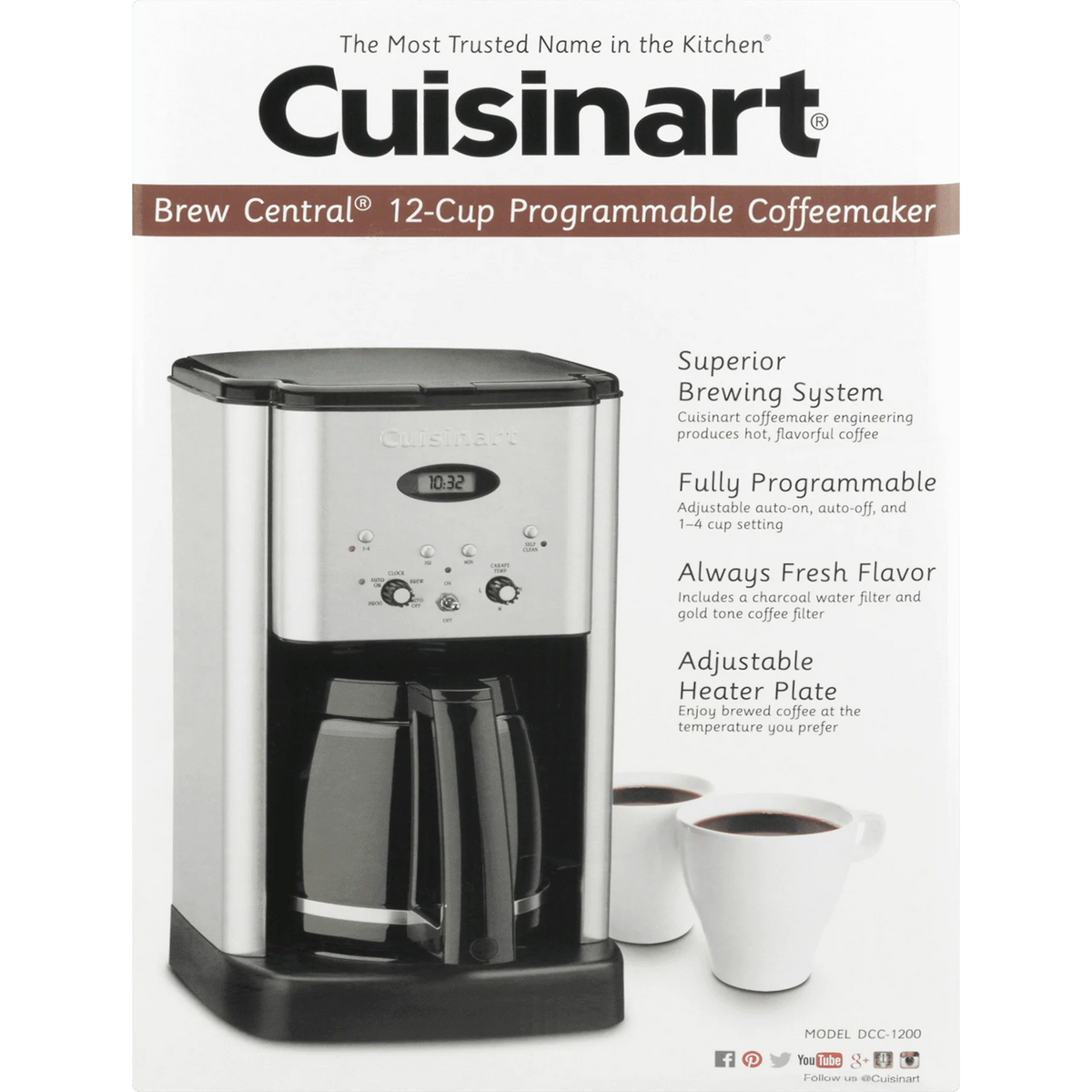 12 Cup Programmable Coffeemaker F105