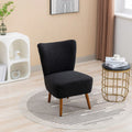 Black Boucle Upholstered Armless Accent Chair C731508