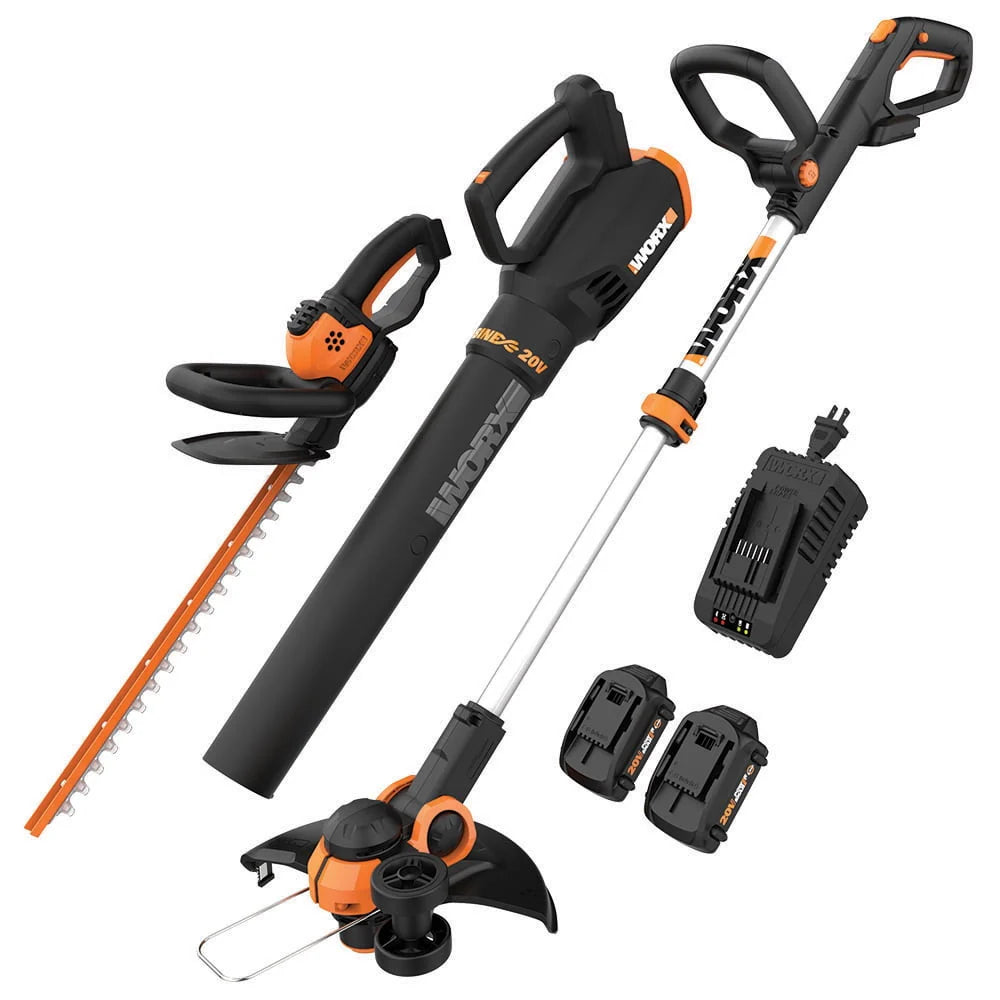 Cordless Grass Trimmer, Hedge Trimmer, & Blower Combo G461268