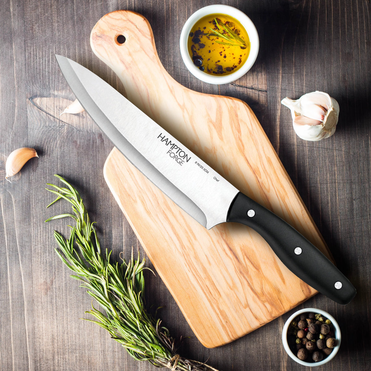 15 Piece Full Tang Knife Block Set T98710