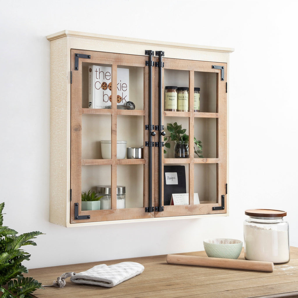 Brown Decorative Wood Wall Cabinet W668388