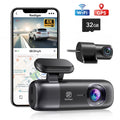 Dash Cam Front and Rear 4K 1080P with WiFi GPS Night Vision 32GB Card O8014