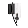 One Light Wall Sconce Acid Dipped Black K170191