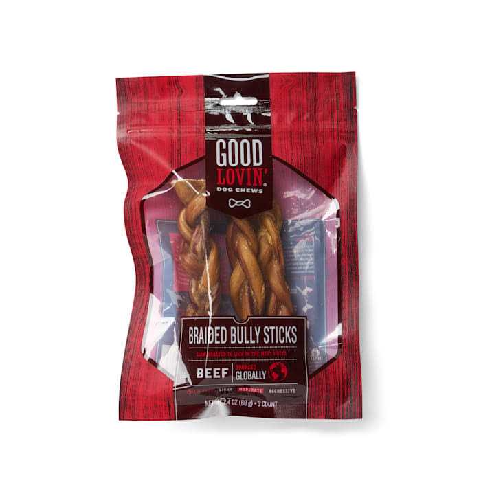 Braided Bully Stick Dog Chew T179907