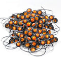 120 Pack 3/4 Inch Amber 3 LED Clear Lens Round Trailer Side Marker Lights N9689
