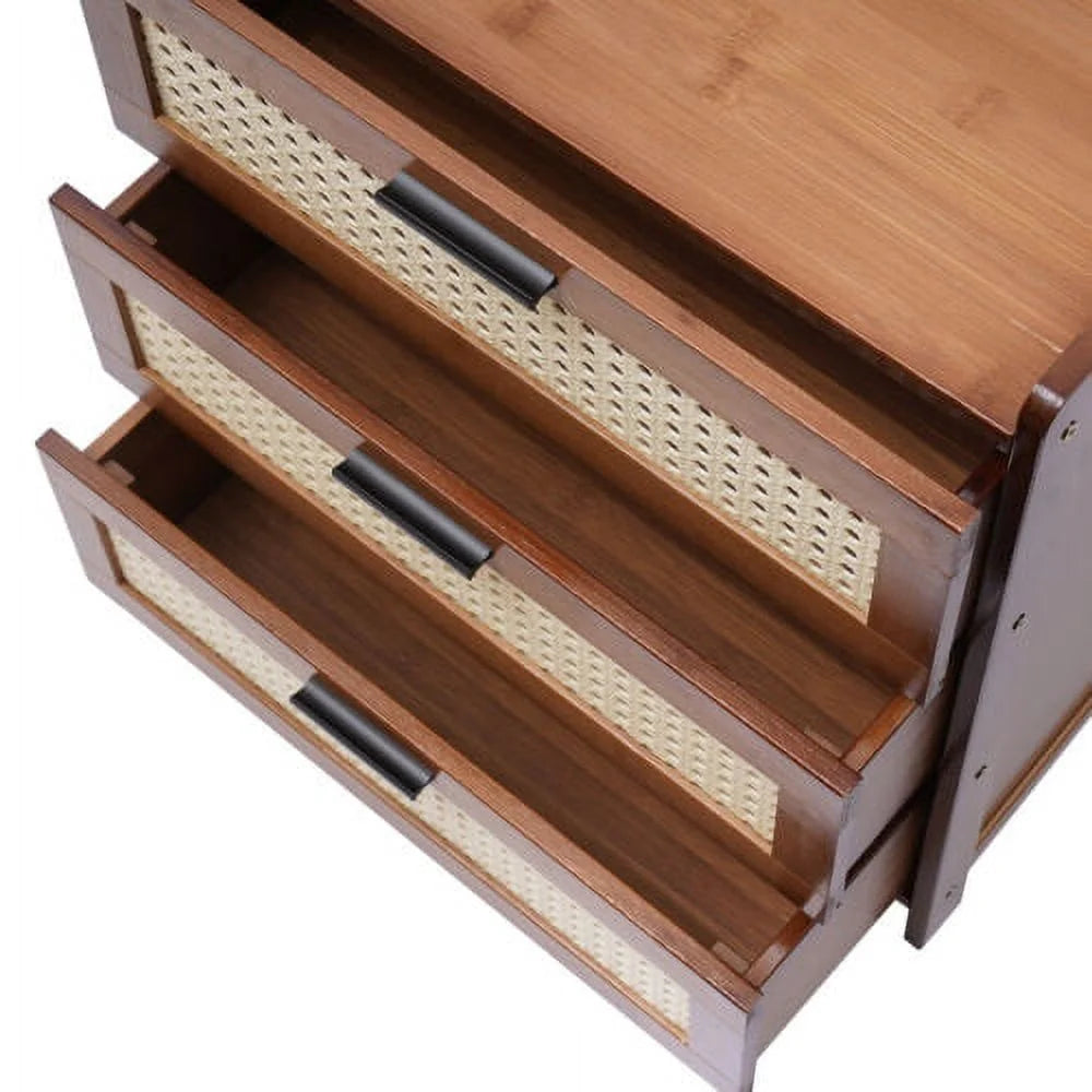 3 Drawer Bedside Nightstand V42076