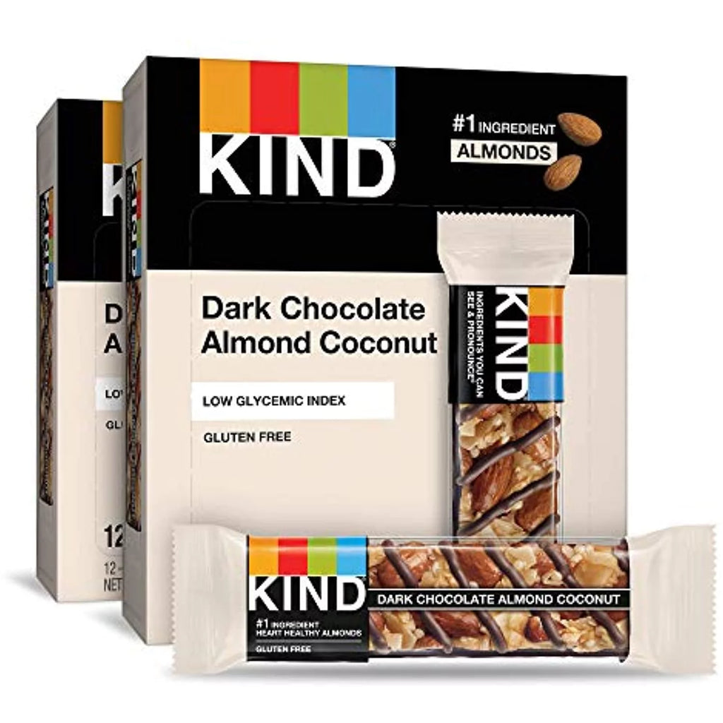 Dark Chocolate Almond Coconut Bars, 1.4 Oz, 24 Count J670