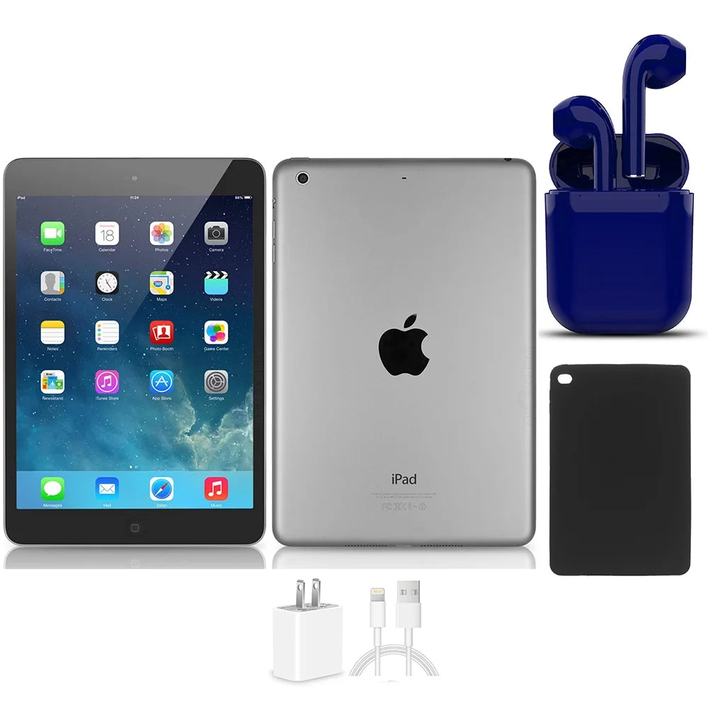 16GB Space Gray Wi-Fi iPad Mini 2 Bundle L8380