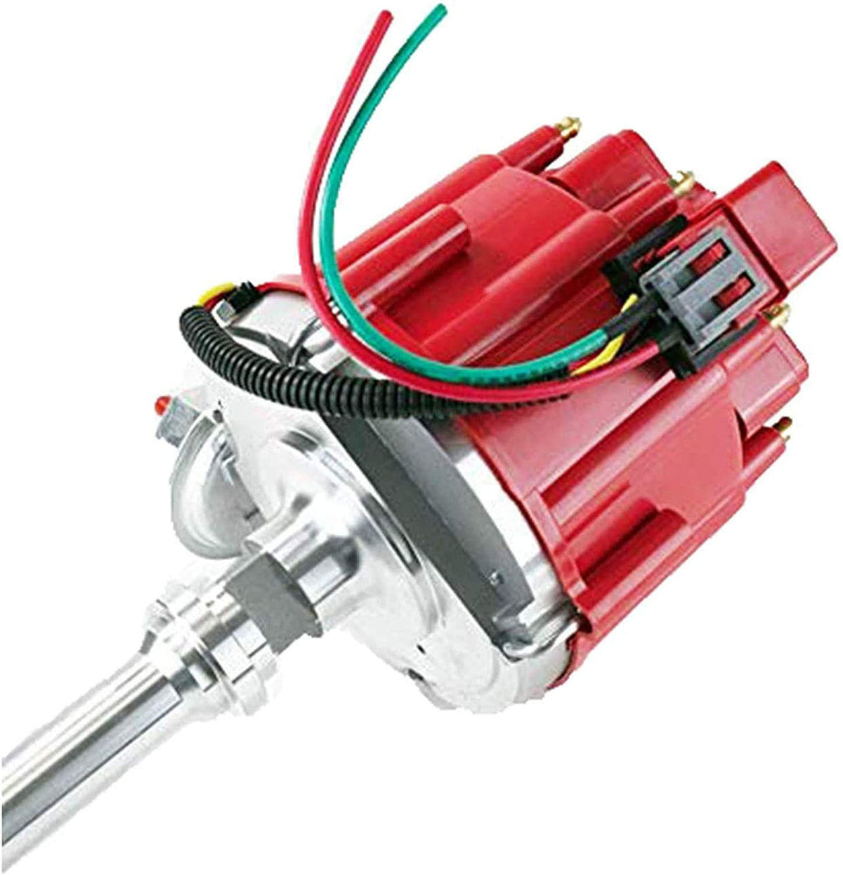 HEI Distributor, 8.0mm Spark Plug Wires, and Battery-Pigtail Harness Kit U23679