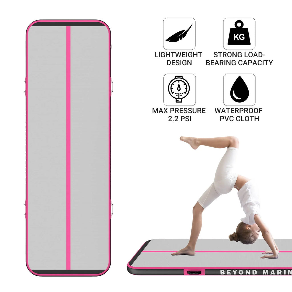 Inflatable Air Tumble Track Gymnastics Tumbling Mat 4in Thick B1298