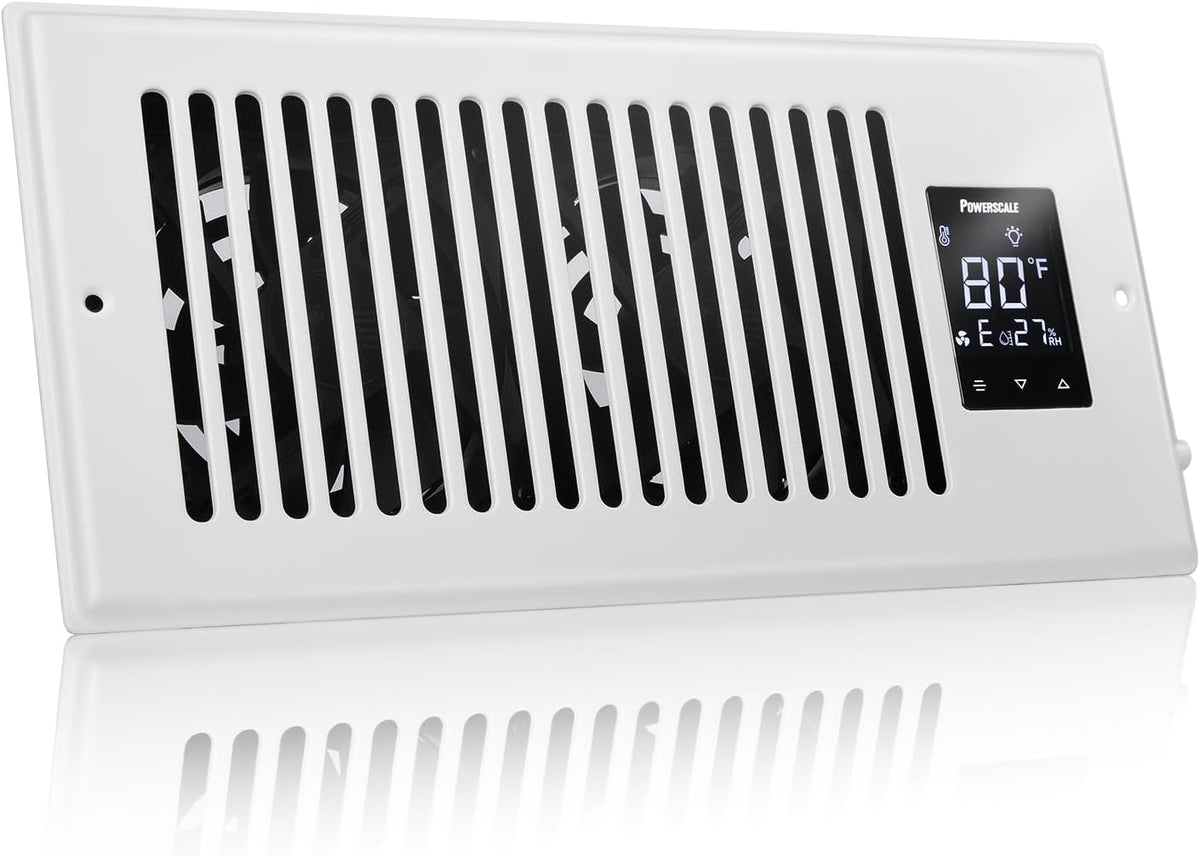 Smart Vent & Quiet Air Booster Register Fan with Humidity Sensor D528