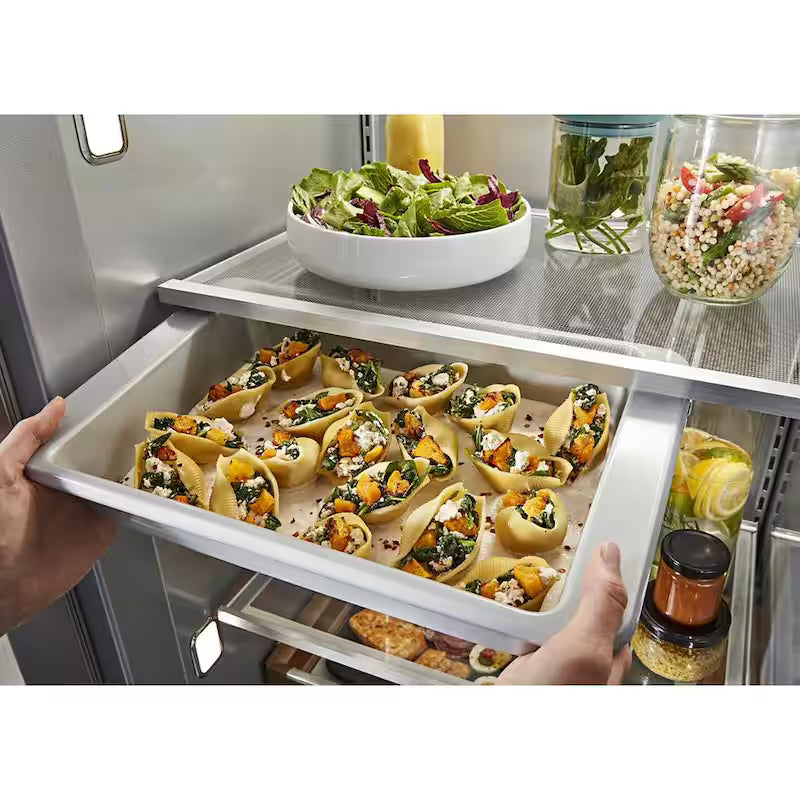 Black Stainless Steel Side-by-Side Refrigerator T461980