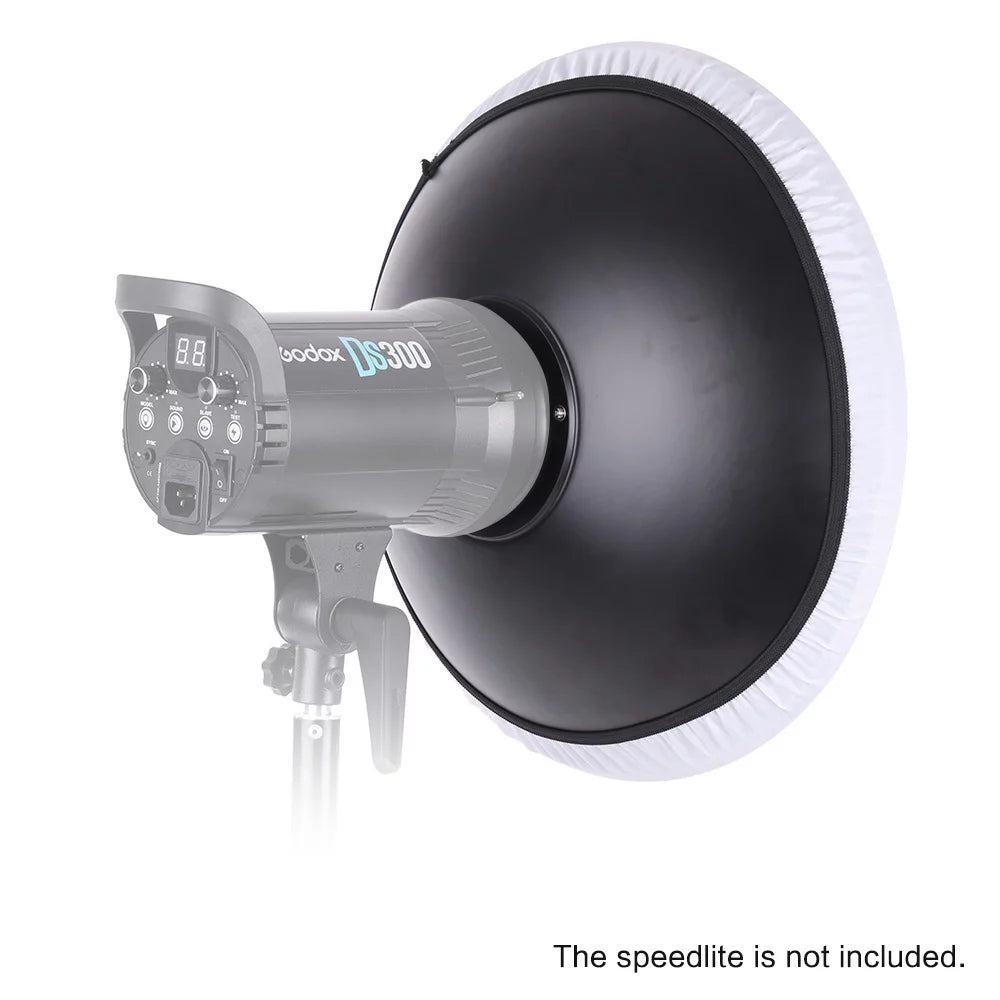 41cm Speedlite Strobe Lighting Diffuser Beauty Dish Lampshade Bowens Mount V350913