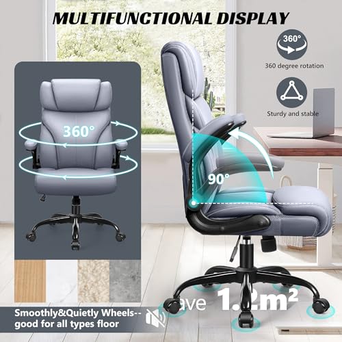 Ergonomic Big and Tall Leather Office Chair K428