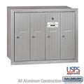 Aluminum Vertical Recessed Mounted 4 Doors Mailbox X960