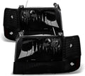 Black Smoked Headlights Bumper Corner Lamps A5713