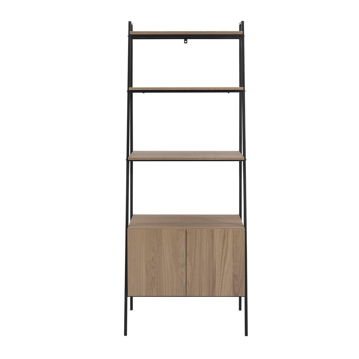 72-Inch Ladder Storage Bookshelf Dark Walnut H4604